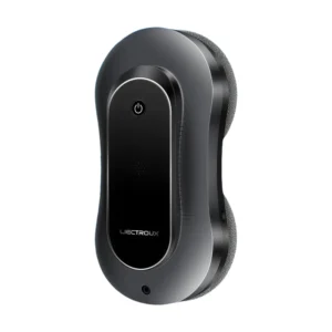 Robot lave-vitre Liectroux YW810 noir vu de face sur fond blanc