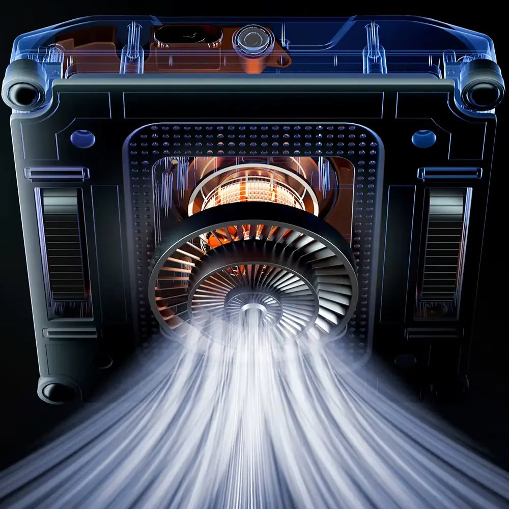 Système d’aspiration interne du robot lave-vitre