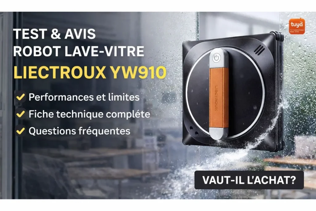 Test et avis du robot lave-vitre Liectroux YW910