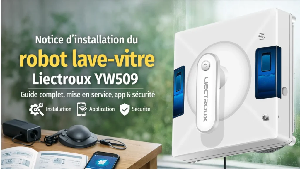 Notice d’installation du robot lave-vitre Liectroux YW509