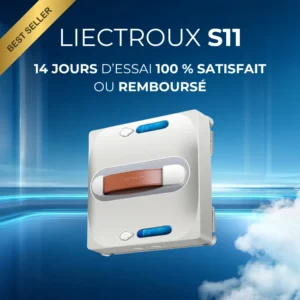Liectroux S11 – Robot lave-vitres best-seller 2026 Robot lave-vitre Liectroux S11 blanc – 14 jours satisfait ou remboursé