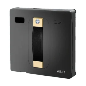 Robot lave-vitre ABIR WD8 noir vu de face sur fond blanc