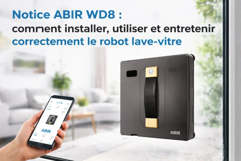 Notice ABIR WD8 pour installer et utiliser correctement le robot lave-vitre