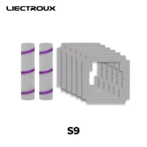lingettes microfibres et rouelaux de remplacement pour robot lave vitre liectroux s9