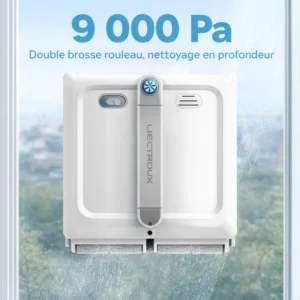 Robot lave-vitre Liectroux S9, 9000 Pa et double brosse rouleau