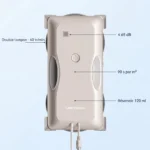 Caractéristiques du Liectroux G8 : double tampon 40 tr/min, 90 s par m², réservoir 120 ml, 65 dB max