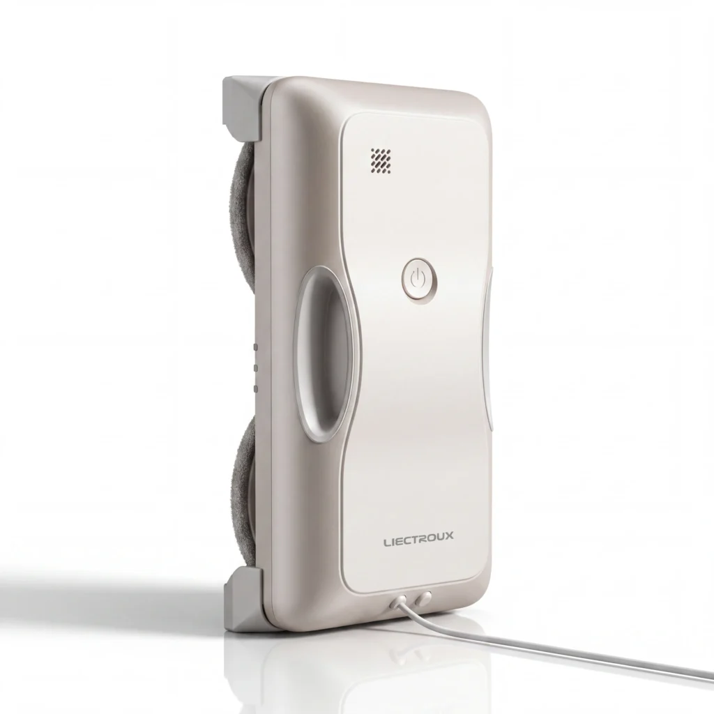 Robot lave-vitre Liectroux G8 : packshot studio du robot à double tampon rotatif