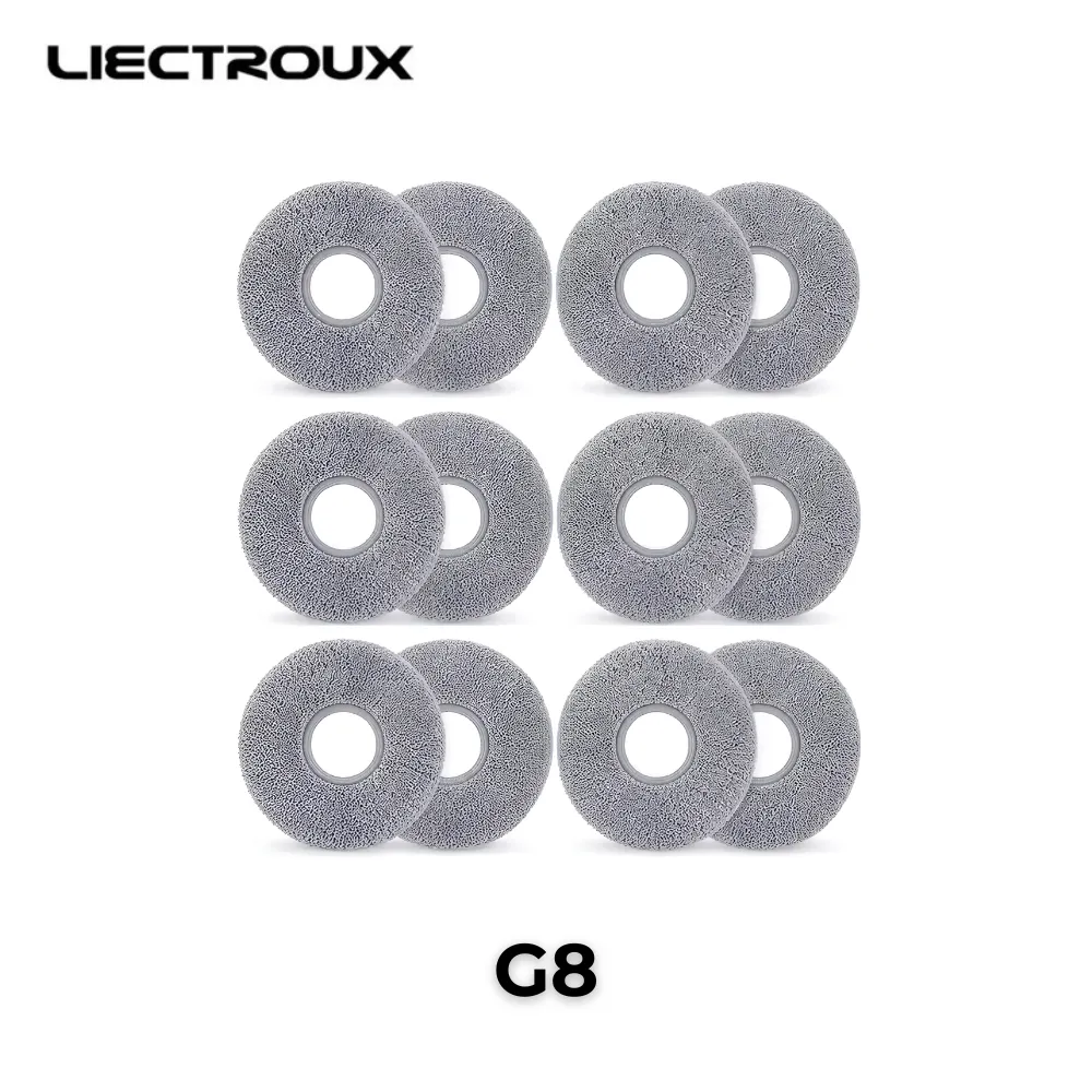 Lot de 12 tampons microfibres Liectroux G8