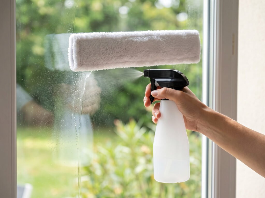 Pulvérisez, frottez, aspirez