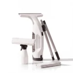 Kit complet Vitropole : lave-vitre électrique sans fil, perche télescopique, pulvérisateur avec tampon microfibre
