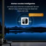 Alertes vocales : le robot signale un réservoir d'eau vide