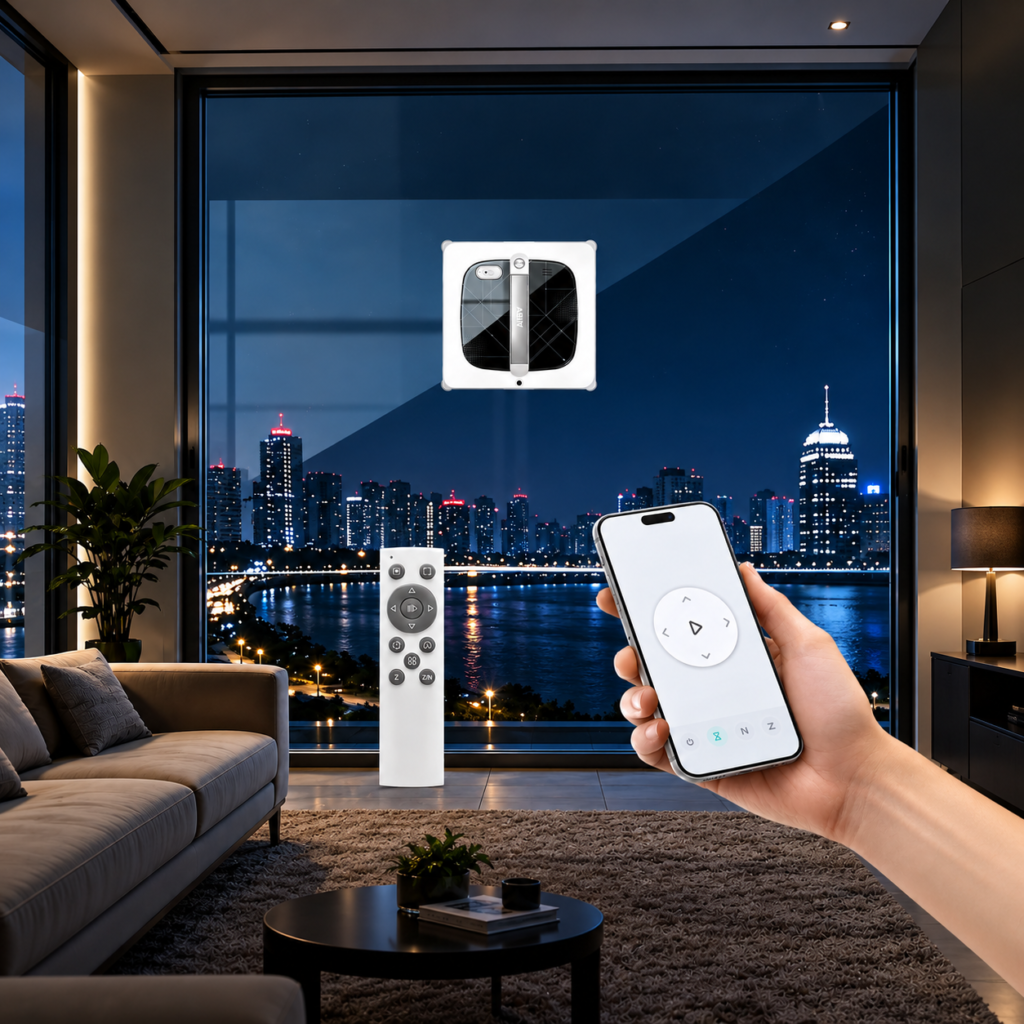 Pilotage de l'ABIR WD10 par application ou télécommande dans un salon