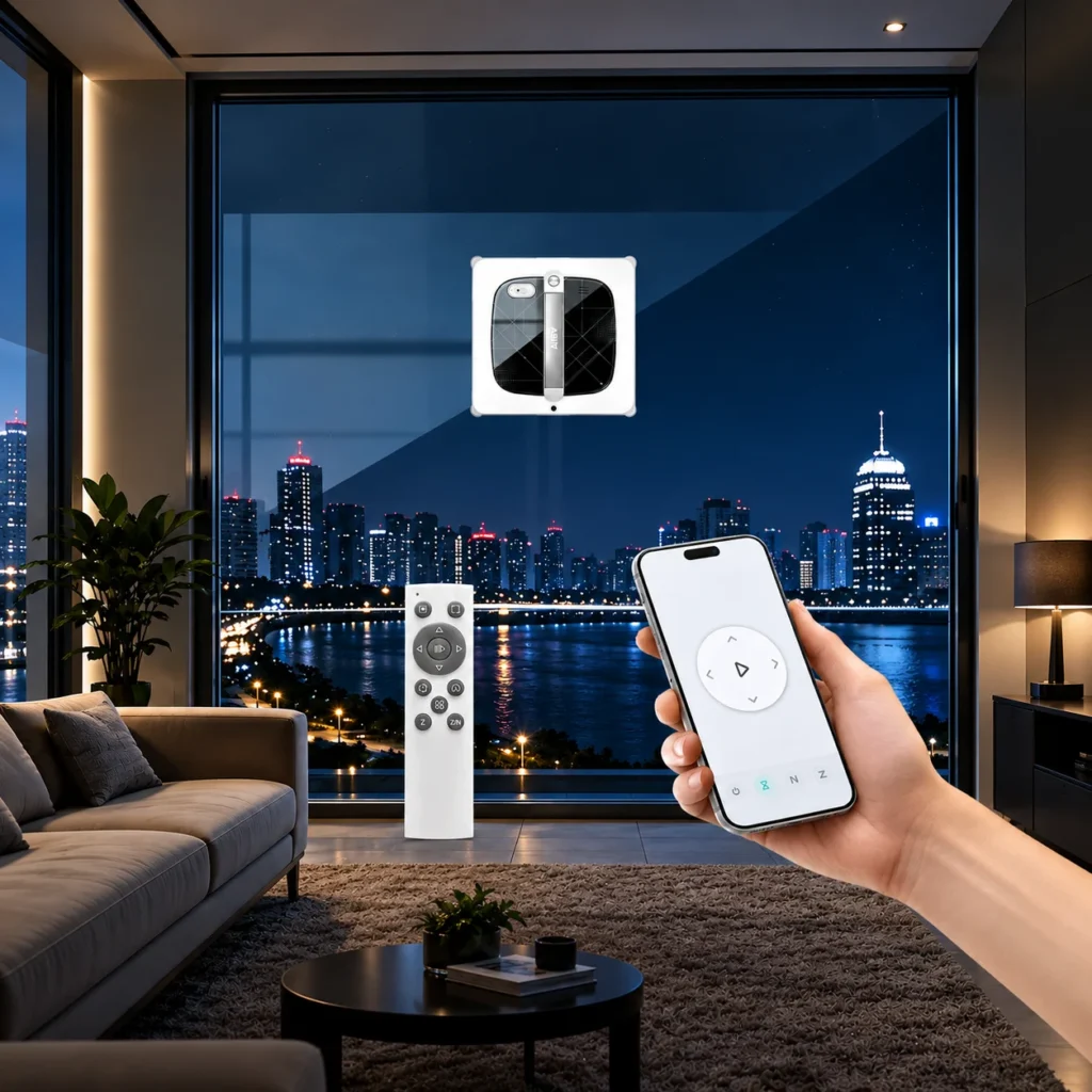 Pilotage de l'ABIR WD10 par application ou télécommande dans un salon